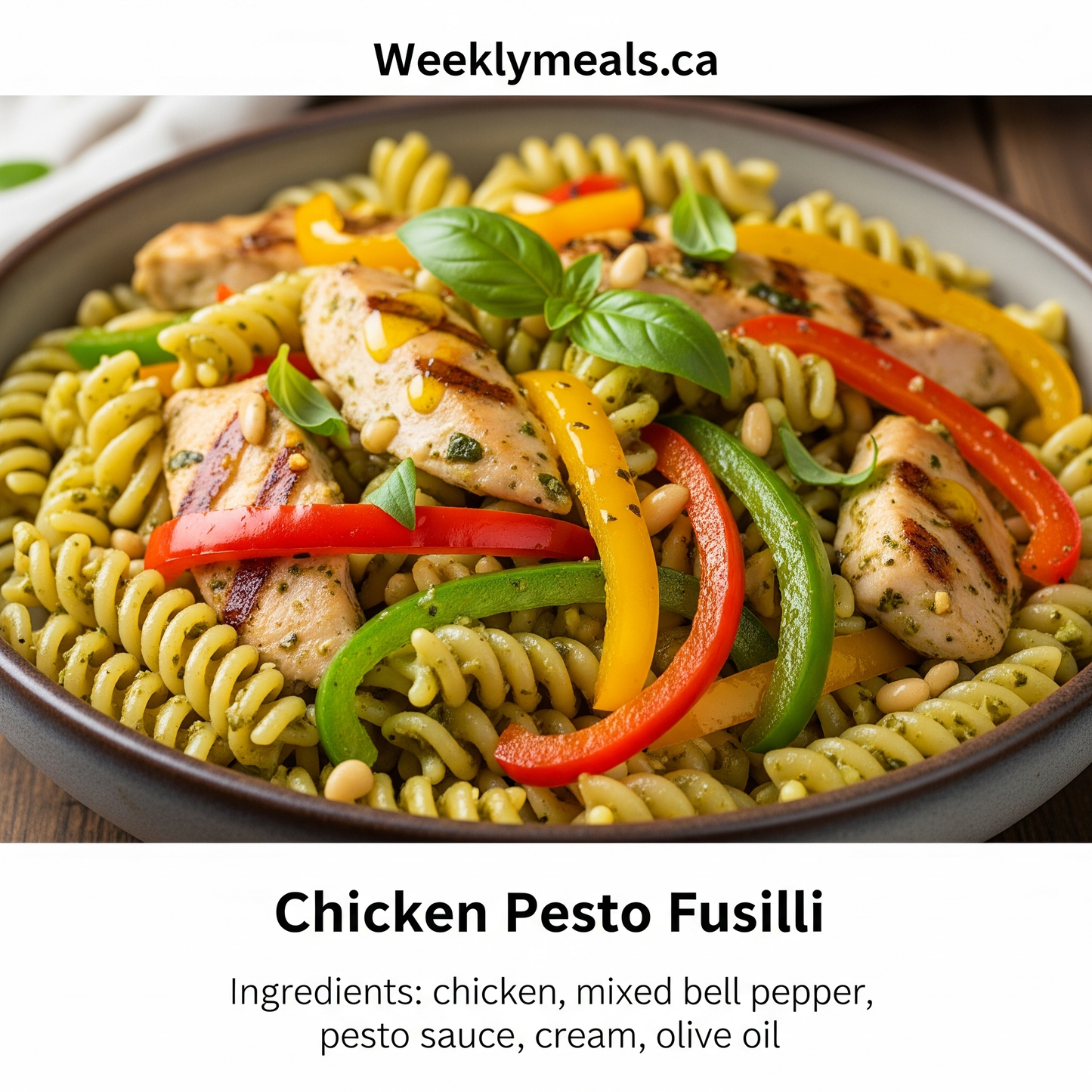 Chicken Pesto Fusilli