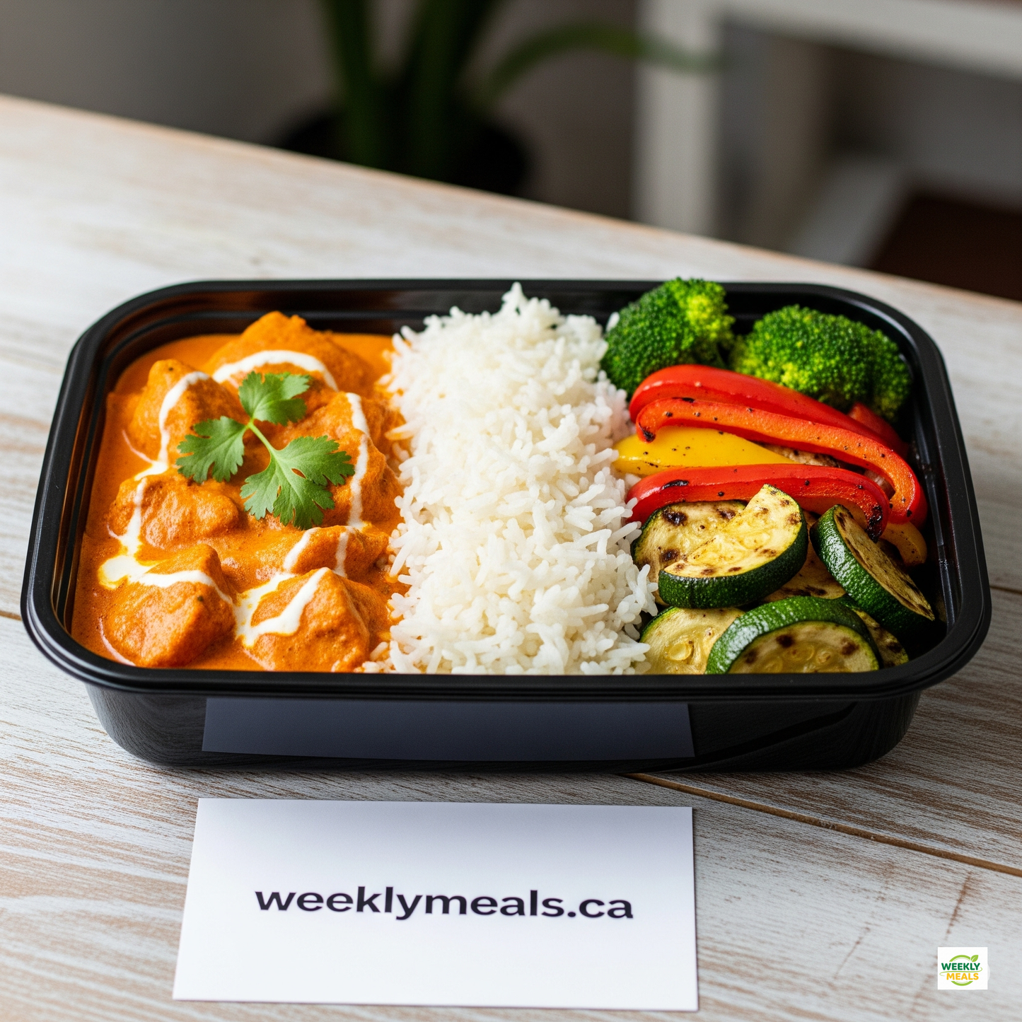 Butter Chicken with Roasted Vegetables & Rice