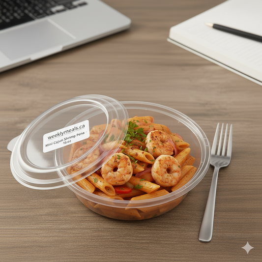 Mini Cajun shrimp penne