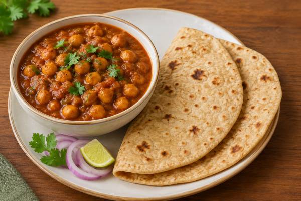 Chana Masala + Chapathi(2 pcs)
