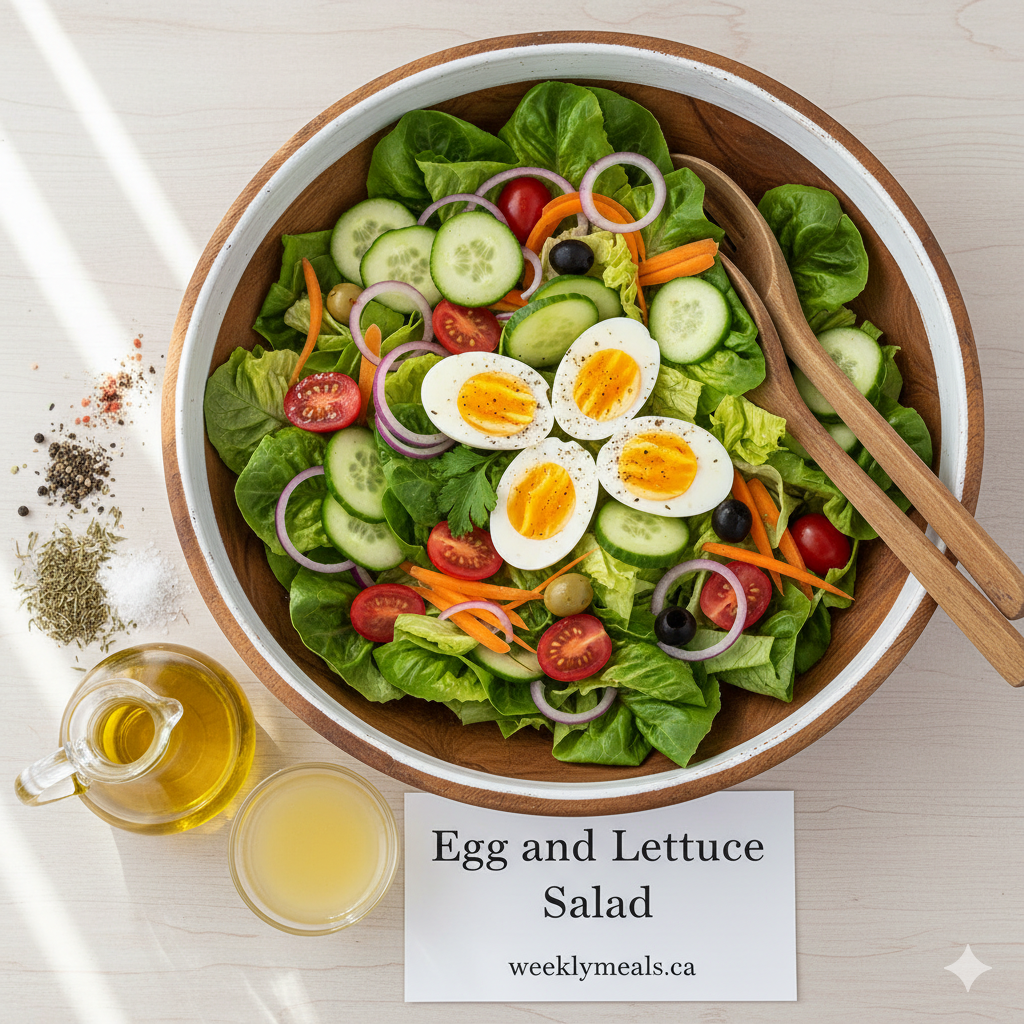 Egg and lettuce salad
