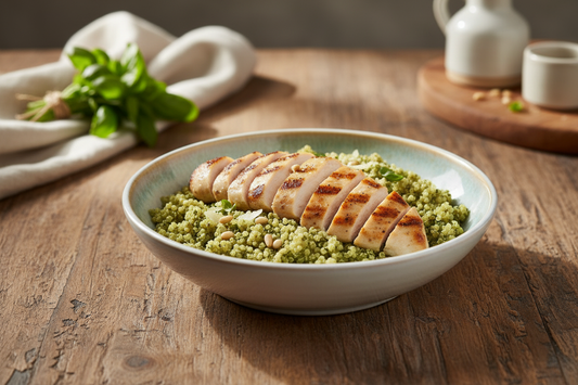 weeklymeals Pesto Chicken Quinoa Bowl