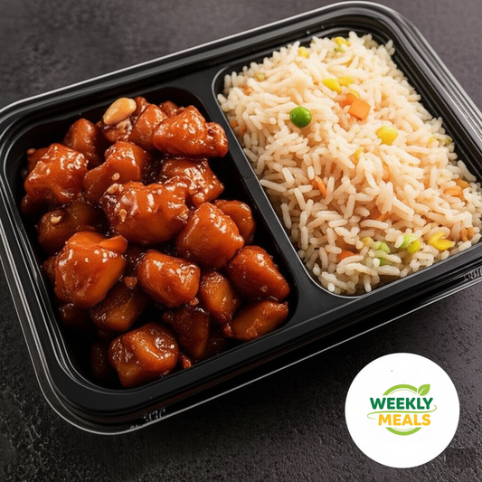 Szechuan Chicken with Fried Rice