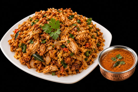 Chicken Kothu with Salna